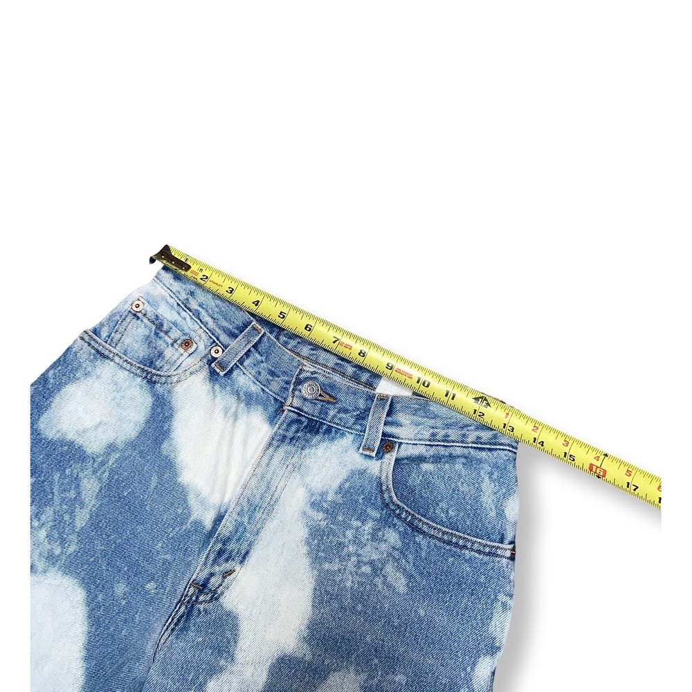 Vintage Levi's Women's Mom Jeans Tapered Size 27x30 Denim Custom Bleach Wash - Picture 5 of 16